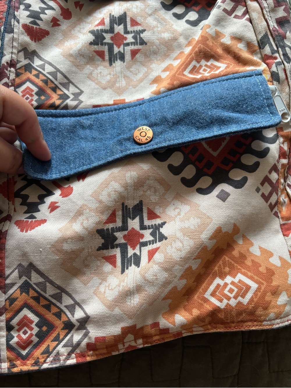vintage West Cal .45 reversible western vest  70s/80s image 10